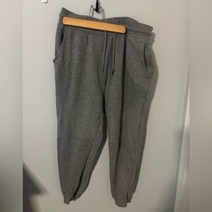 dark grey sweatpants